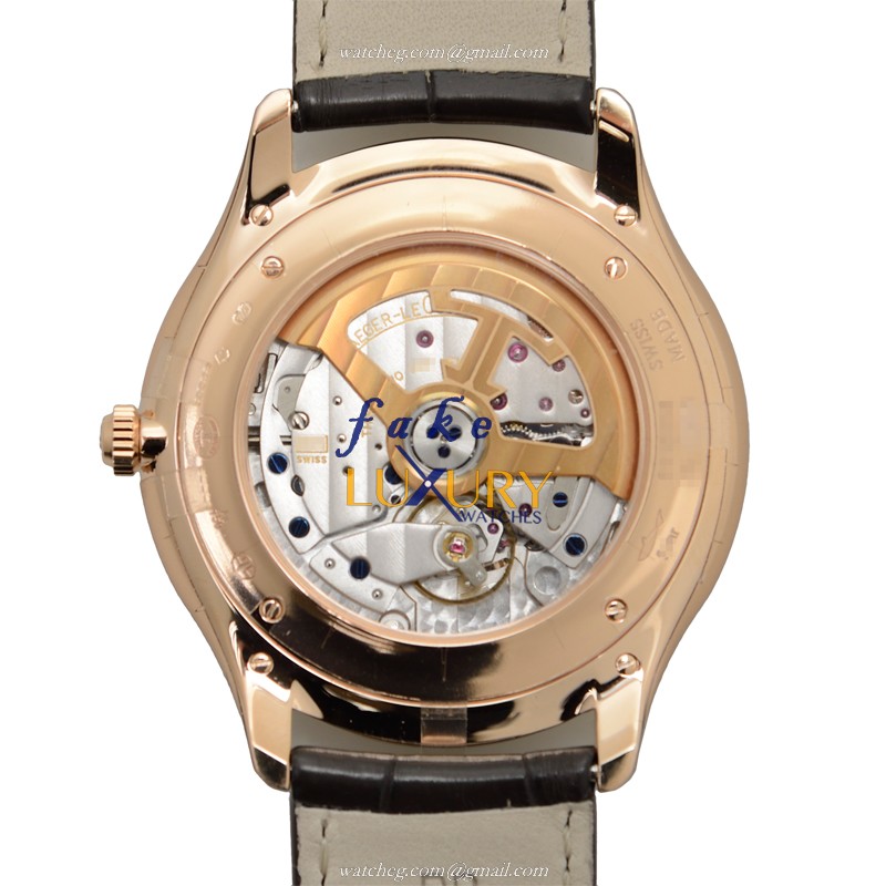 Jaeger-Lecoultre Q1272501 Master Ultra Thin Replica Watch, Automatic, Silver Dial, 18kt Rose Gold & - Image 3