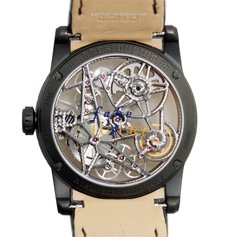 Roger Dubuis RDDBEX0473 Excalibur Replica Watch, Automatic Titanium, Transparent Skull Dial - Image 3