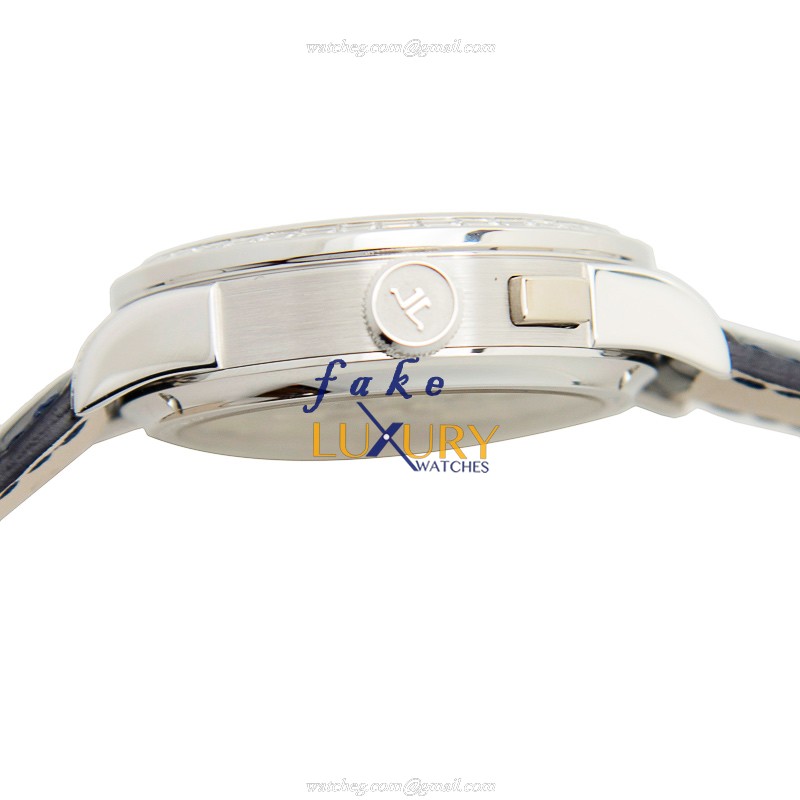 - JAEGER-LECOUTRE Q6053406 DUOMETRE Manual Wind 18kt White Gold Replica Watch - Blue Dial & - Image 5