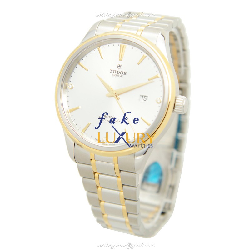 Tudor 12703-65073-3DI-SV Automatic Gold & Steel - Replica Watch - Silver Dial - Tudor Clone - Image 3