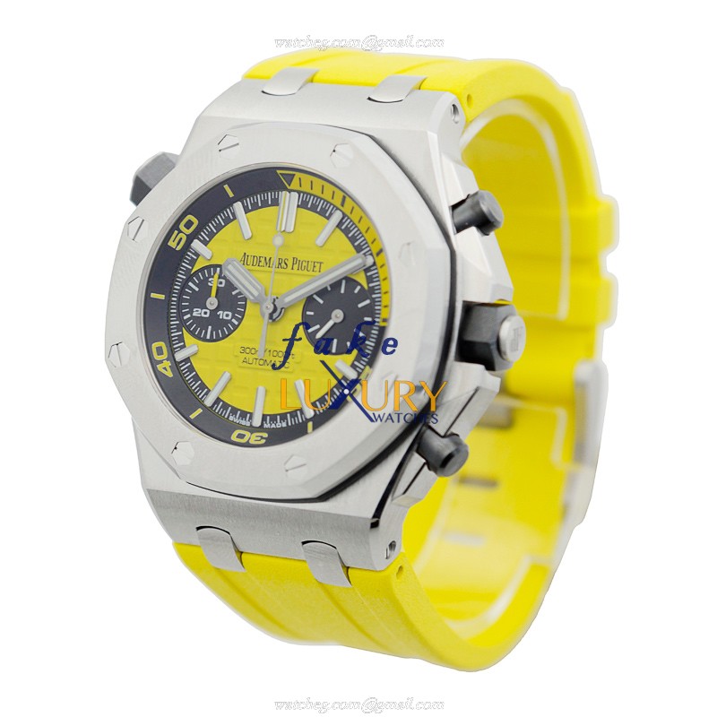 Audemars Piguet Royal Oak Offshore 26703ST.OO.A051CA.01 Automatic Yellow Dial Replica Watch - Image 3