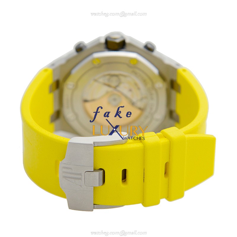 Audemars Piguet Royal Oak Offshore 26703ST.OO.A051CA.01 Automatic Yellow Dial Replica Watch - Image 5
