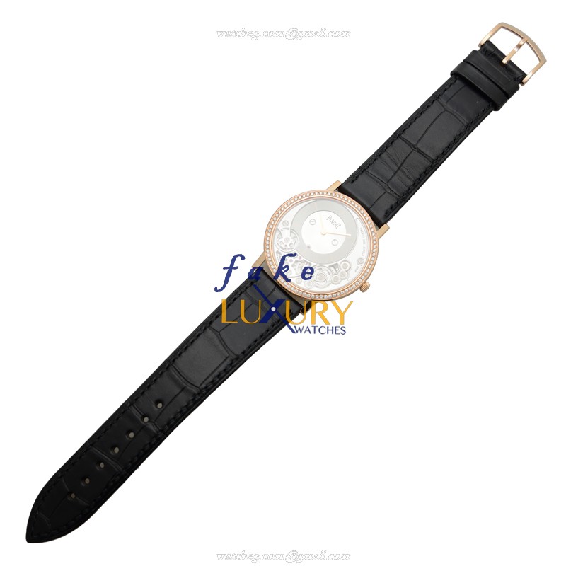 G0A40013 - Piaget Altiplano Replica Watch Manual Wind 18kt Rose Gold Diamonds Gray Dial - Image 2