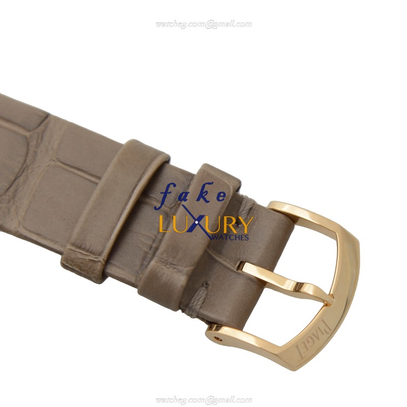 Piaget G0A40123 Limelight Replica Watch Automatic 18kt Rose Gold Diamonds White Dial Alligator Strap - Image 4
