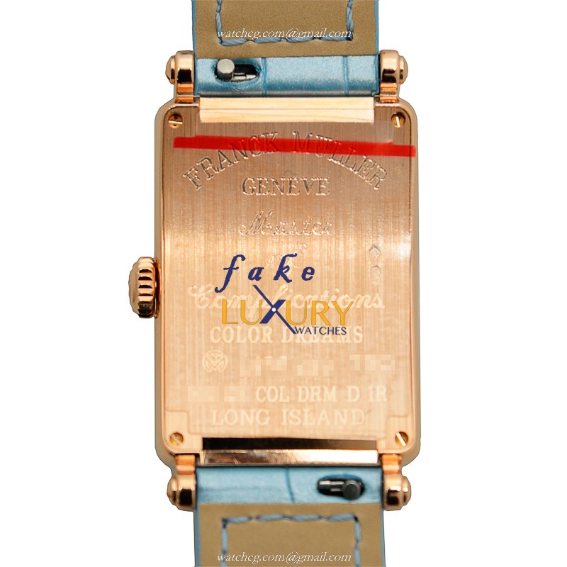 Franck Muller 902 QZ COL DRM D 1R 5N LONG ISLAND Quartz 18kt Rose Gold & Diamond Replica Watch - Image 3