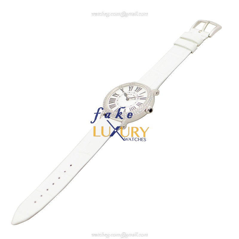 Franck Muller 8035 QZ R D AC Salsa Mattblau Replica Watch Quartz Stainless Steel Diamonds White Dial - Image 2