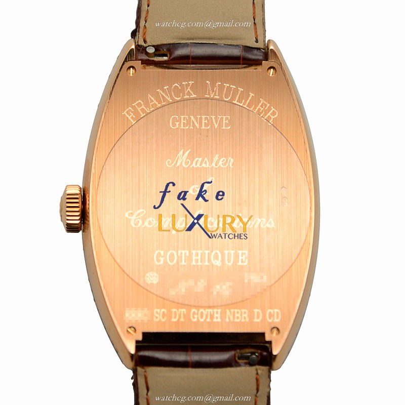 Franck Muller 8880 SC DT GOTH NBR D CD 5N | Automatic | 18kt Rose Gold Diamonds | Alligator Strap - Image 3