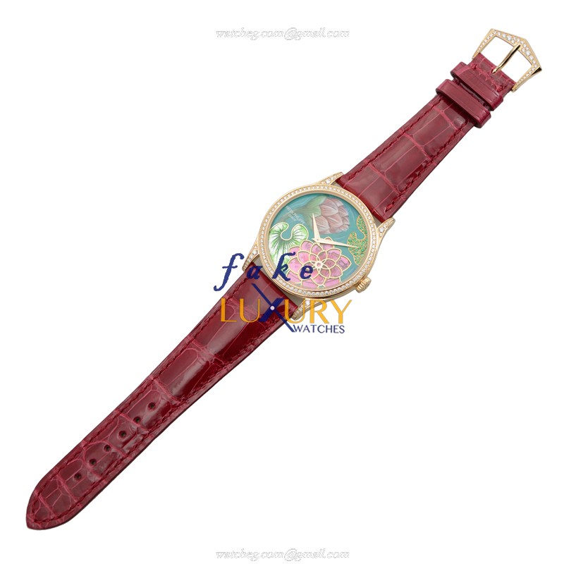 Patek Philippe 5077/100R-010 Replica Watch, Automatic Cal.240, Blue Dial, 38mm 18kt Rose Gold & - Image 2