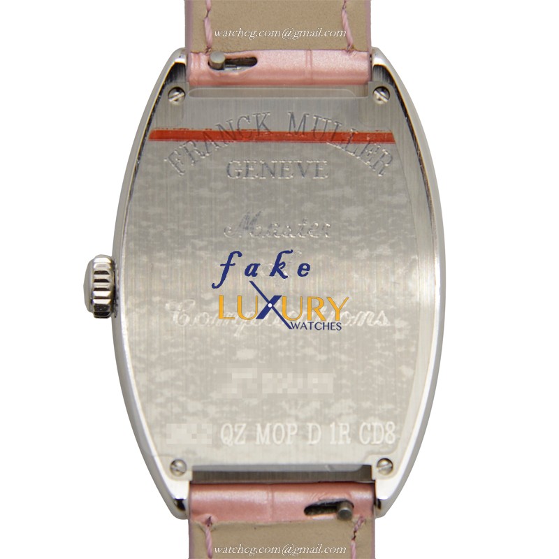 Franck Muller 2852 QZ MOP D 1R CD8 AC Cintree Curvex Quartz Stainless Steel & Diamonds Pink - Image 3