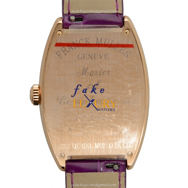 Franck Muller 2852 QZ REL MOP D 1R CD8 5N CINTREE CURVEX Quartz 18kt Rose Gold & Diamond Replica - Image 3