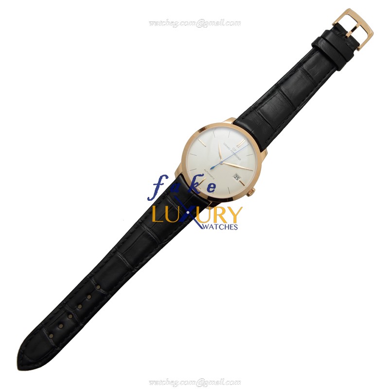 Girard Perregaux 4952552131BK6A Replica Watch 1966 Automatic White Dial 18kt Rose Gold Case - Image 2
