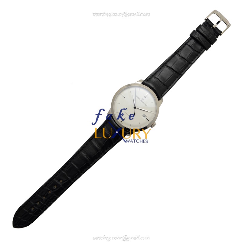 49525-53-131-BK6A - Girard Perregaux 1966 Replica Watch - 38mm White Gold - Automatic White Dial - Image 2
