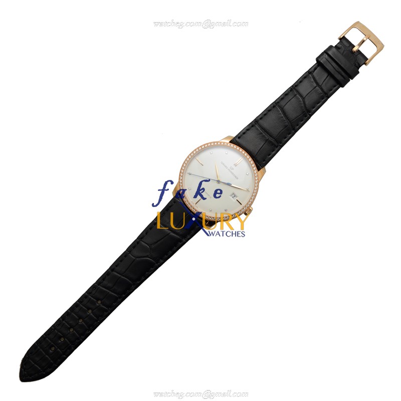 Girard Perregaux 1966 Replica Watch, 49525D52A1A1BK6A, Automatic, 18kt Rose Gold & Diamonds, White - Image 2