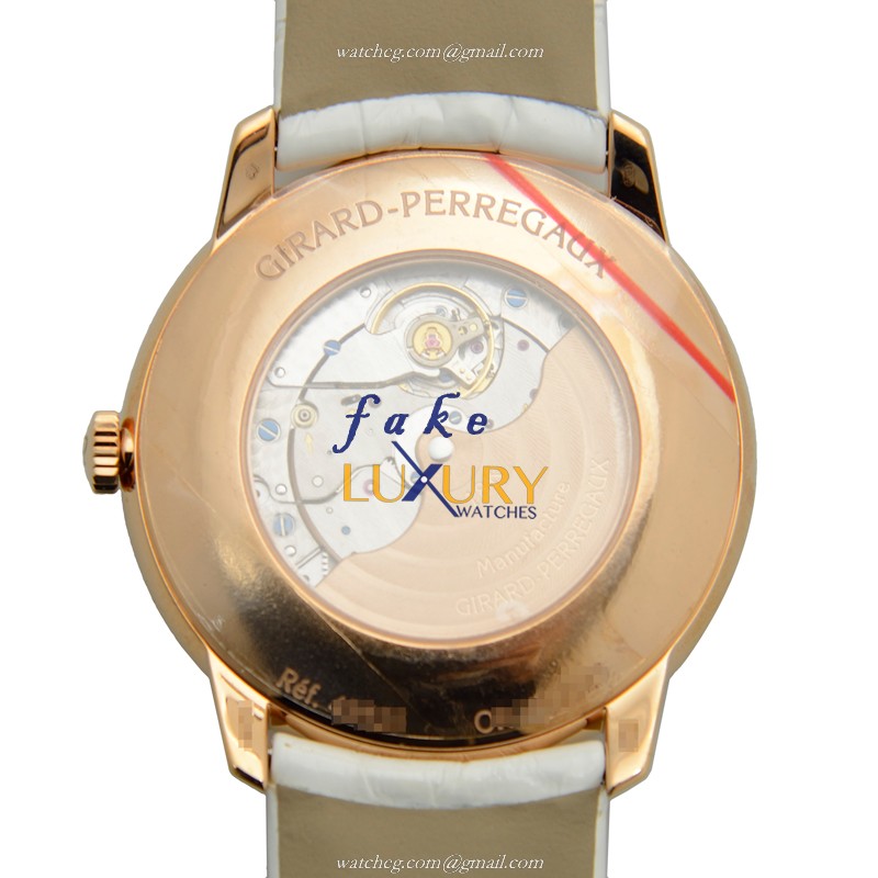 Girard Perregaux 49525D52ABD2BK8A | Automatic | 18kt Rose Gold & Diamonds | White Dial | Replica - Image 3
