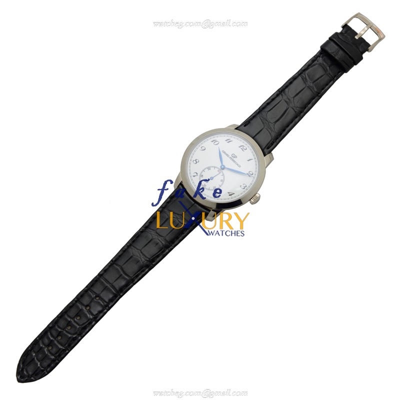 Girard Perregaux 1966 4953453711BK6A Automatic 18kt White Gold Black Alligator Strap Replica Watch - Image 2