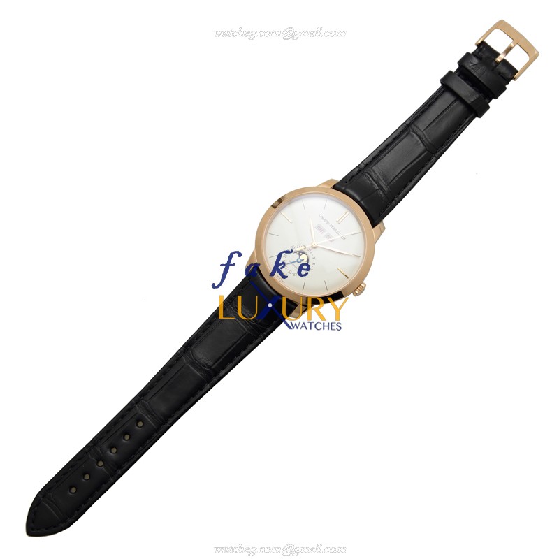 Girard Perregaux 1966 Replica Watch, 49535-52-151-BK6A, Automatic White Dial 18kt Rose Gold Case - Image 2