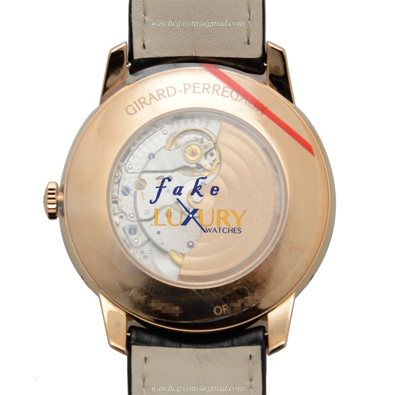 Girard Perregaux 1966 Replica Watch, 49535-52-151-BK6A, Automatic White Dial 18kt Rose Gold Case - Image 3