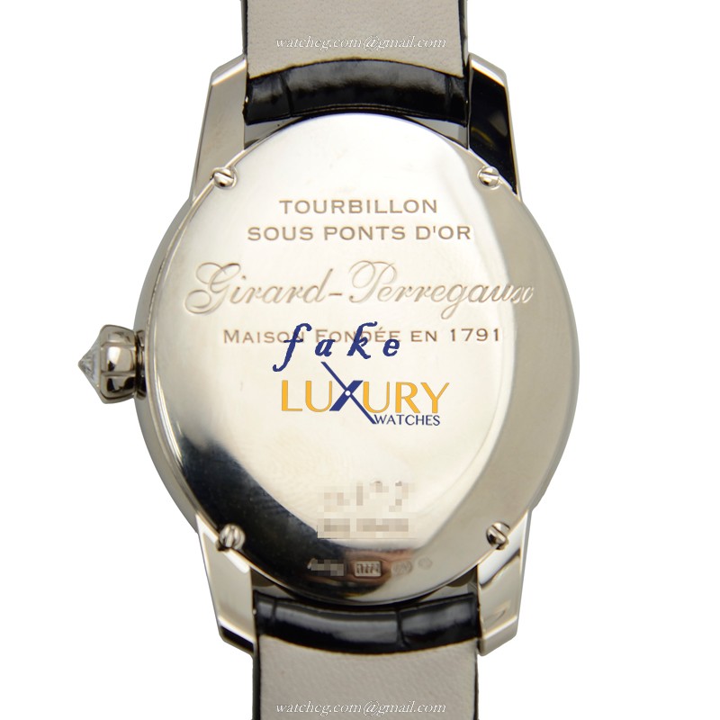 Girard Perregaux Replica Watch 99495D53B00ACK6A Manual Wind 18kt White Gold Diamond Silver Dial - Image 3