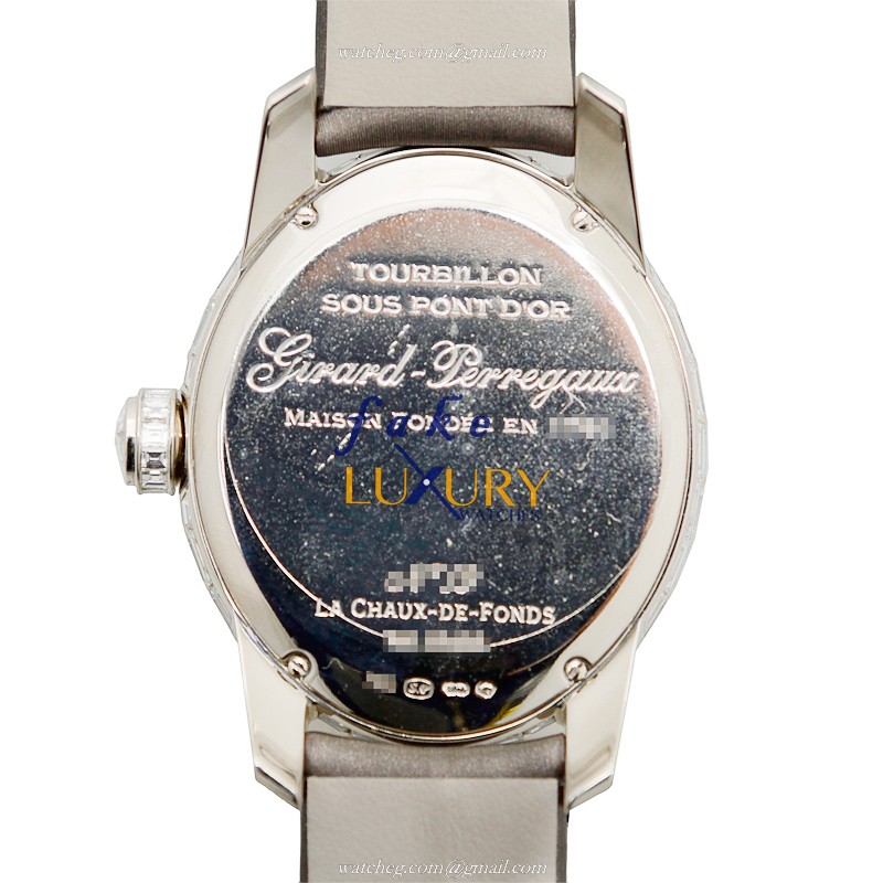 99498B53P7B1AKK7A - Girard Perregaux Cats Eye Replica Watch - Manual Wind - Silver Dial - White - Image 3