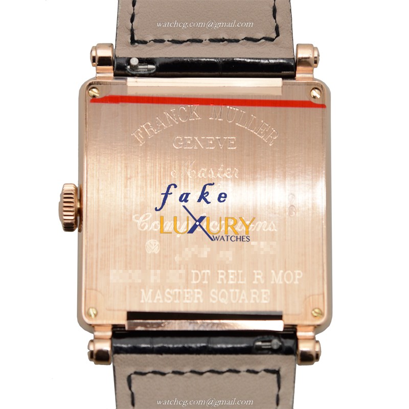 Franck Muller 6000 H SC DT REL R MOP 5N - Replica Watch - Quartz - 18kt Rose Gold - White Mother of - Image 3