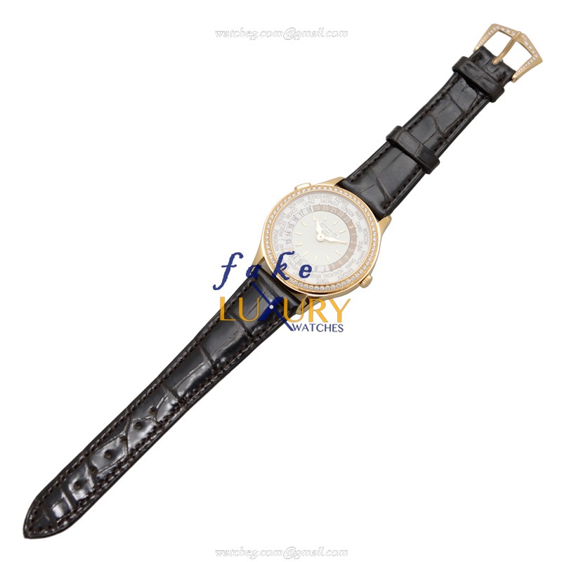Patek Philippe 7130R-010 COMPLICATIONS Automatic 18kt Rose Gold Diamonds White Dial Replica Watch - Image 2