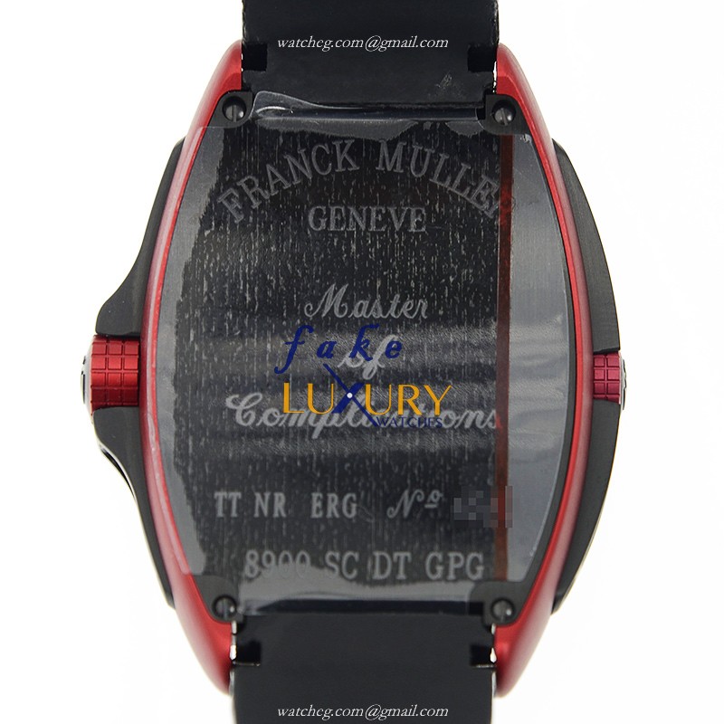 Franck Muller 8900SCDT TT.NR.ERG CONQUISTADOR GPG Titanium Auto Watch, White Dial, Black Alligator - Image 3