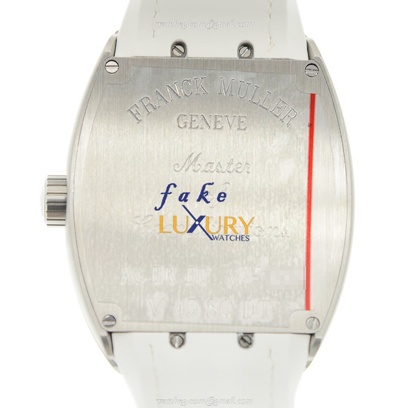 Franck Muller V 45 SC DT AC.BR.BC Vanguard Replica Watch, Automatic, White Dial, Steel Case - Image 3