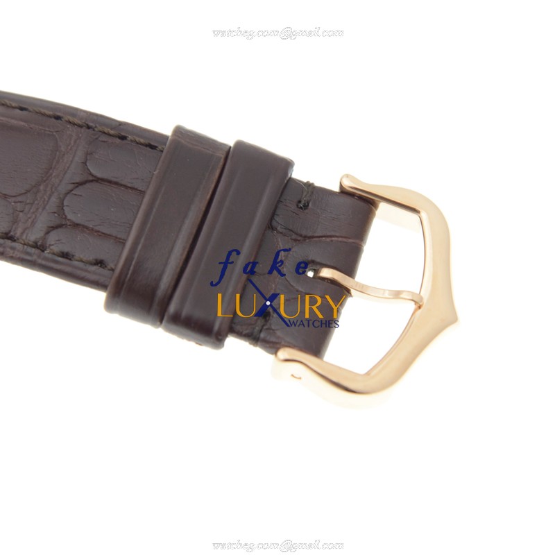 Cartier CLe DE CARTIER WGCL0013 Automatic 18kt Rose Gold White Dial Alligator Strap Replica Watch - Image 4