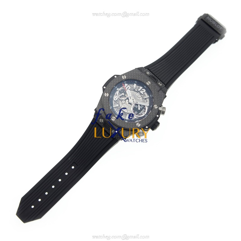 411.QX.1170.RX - Hublot Big Bang Replica Watch Automatic Carbon Fiber Black Dial - Image 2