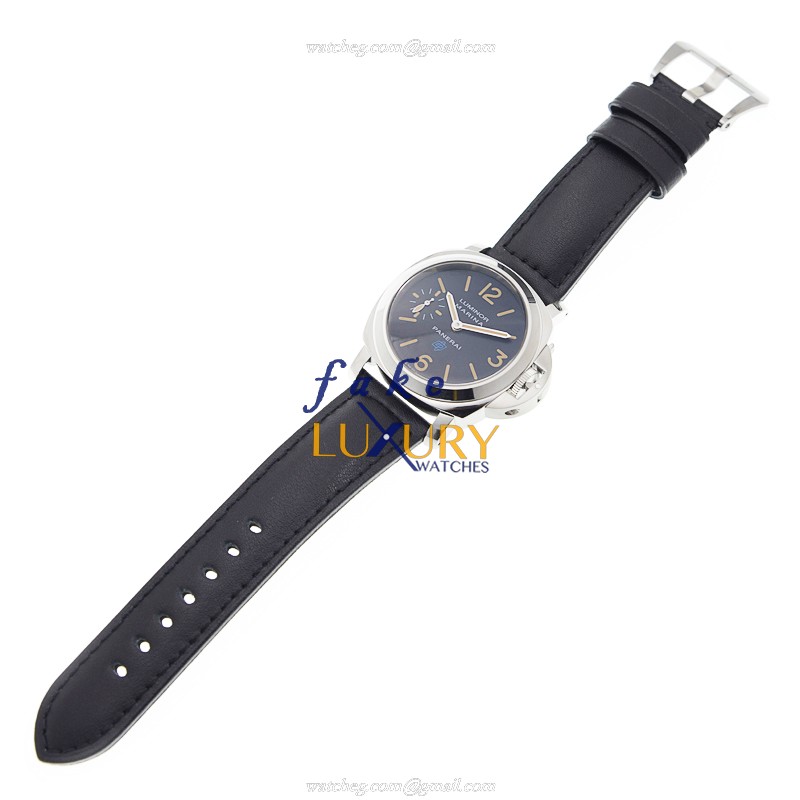 Panerai PAM00631 LUMINOR Manual Wind Stainless Steel Replica Watch, 44mm Case, Black Dial & Strap - Image 2