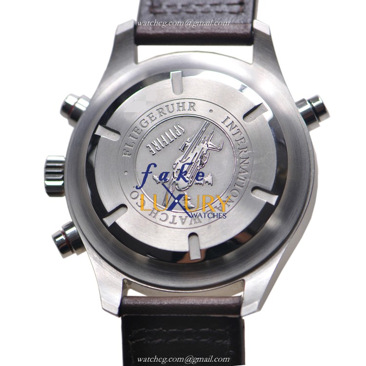 IWC IW371802 Replica Watch With Automatic Movement, Silver Dial, Steel Case Brown Cowhide Strap - Image 3