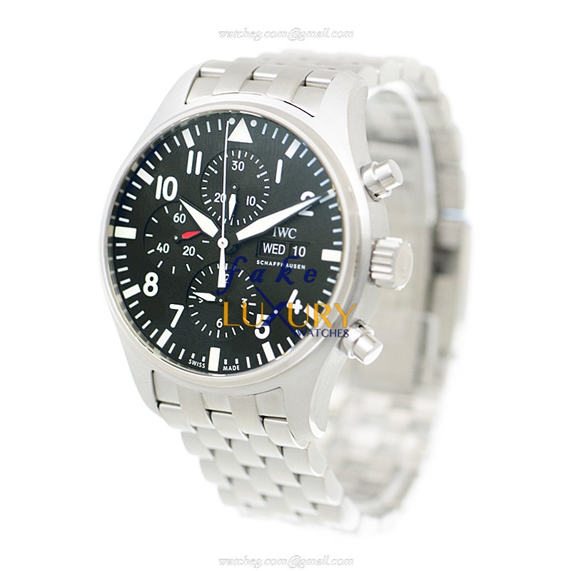 IW377710 - IWC Pilot Replica Watch Automatic Black Dial Stainless Steel - Image 3