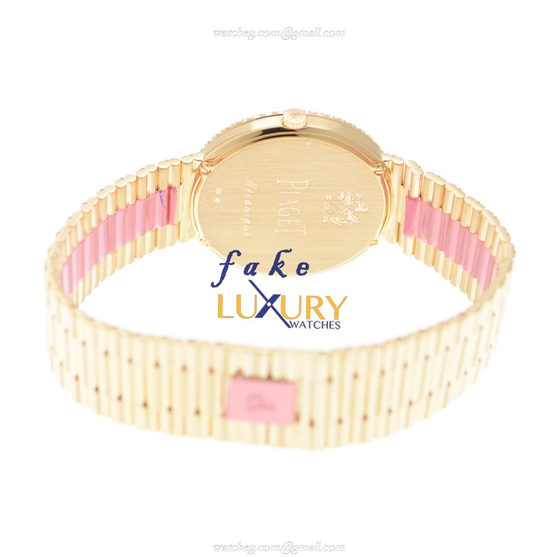 Piaget Tradition G0A37048 Manual Wind 18kt Rose Gold Silver Dial Diamonds Watch Replica Watch - Image 4