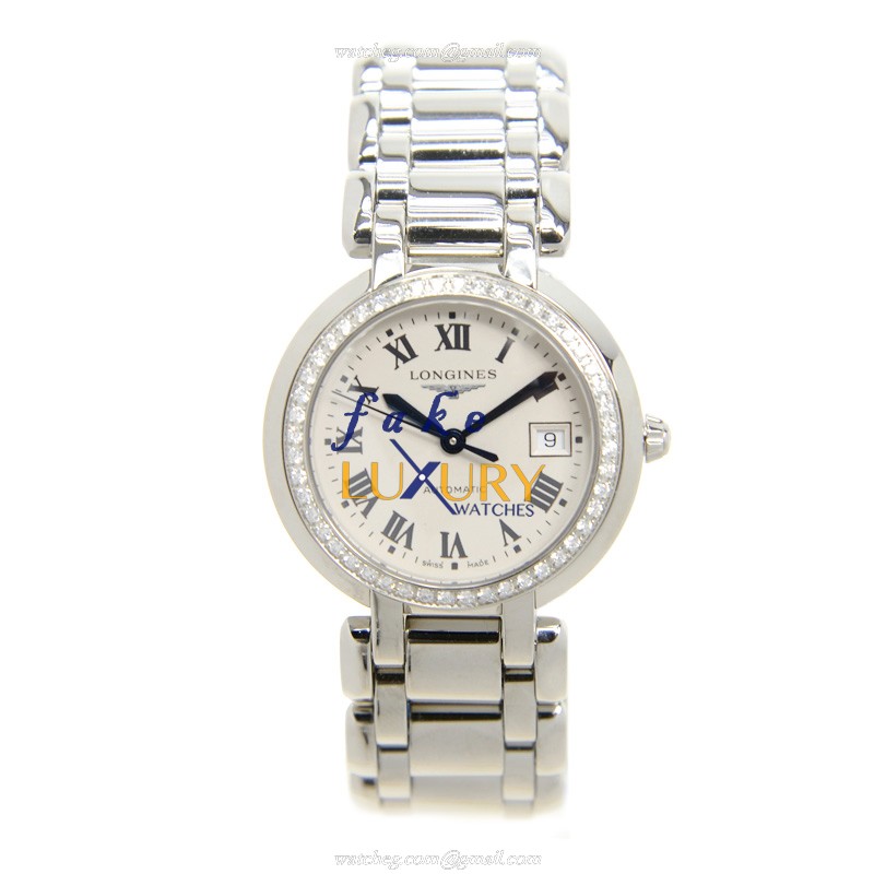 Longines Prima Luna L8.113.0.71.6 - Automatic - White Dial - Stainless Steel - Replica Watch - Image 2
