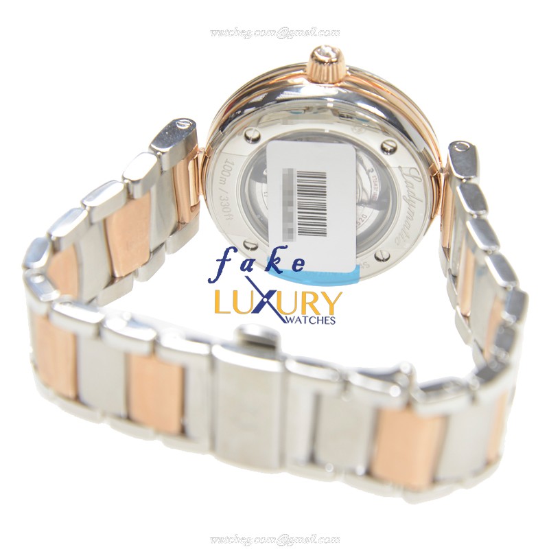 Omega 425.25.34.20.55.001 DE VILLE Automatic 18kt Rose Magic & Diamond White Dial Silver Strap - Image 4