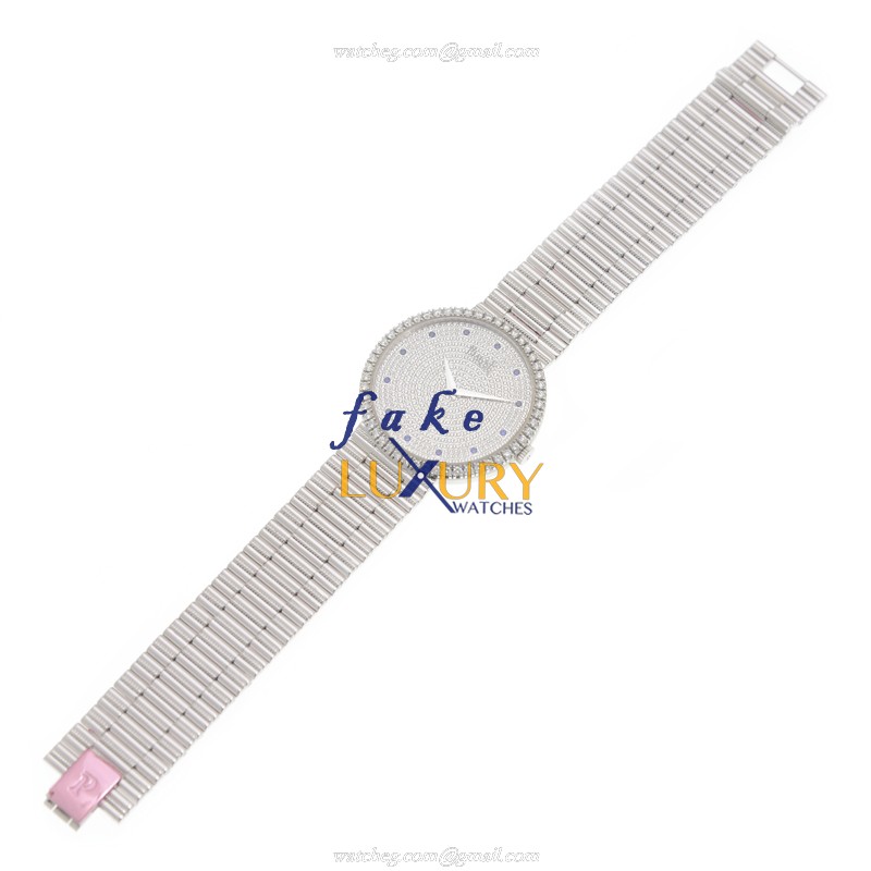 Piaget G0A37047 Tradition Replica Watch - Manual Wind - 18kt White Gold Diamond - Silver Dial - Image 2