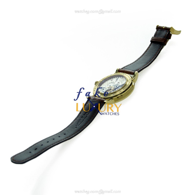 A Lange & Sohne 116.021 Grand Lange Replica Watch, 18kt Yellow Gold Case, Silvery White Dial - Image 4