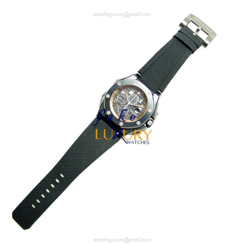 Audemars Piguet 26378IO.OO.A001KE.01 Replica Watch, Black Ceramic Case, Fabric Strap, Automatic - Image 2