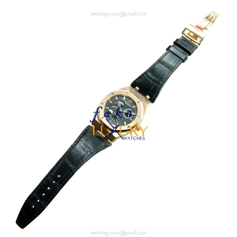 26120OR.OO.D002CR.01 - Audemars Piguet Royal Oak Replica Watch 18kt Rose Gold Automatic Black Dial - Image 2
