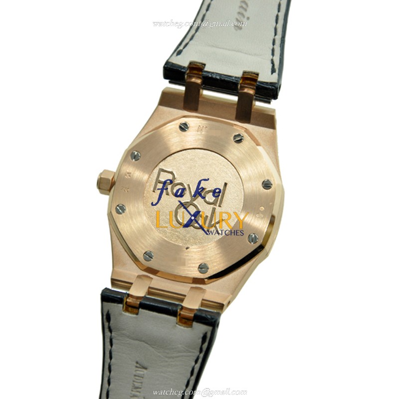 26120OR.OO.D002CR.01 - Audemars Piguet Royal Oak Replica Watch 18kt Rose Gold Automatic Black Dial - Image 3