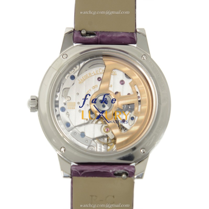 Jaeger-Lecoultre Q3448460 Replica Watch - Rendez-Vous Automatic - Purple Dial - Alligator Strap - Image 3