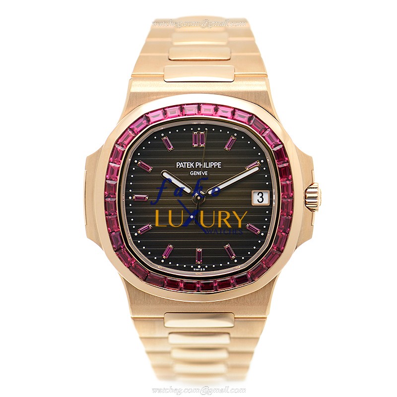 Patek Philippe 5723-112R-001 Nautilus Replica Watch, Automatic, 40mm Rose Gold & Diamonds Case - Image 2