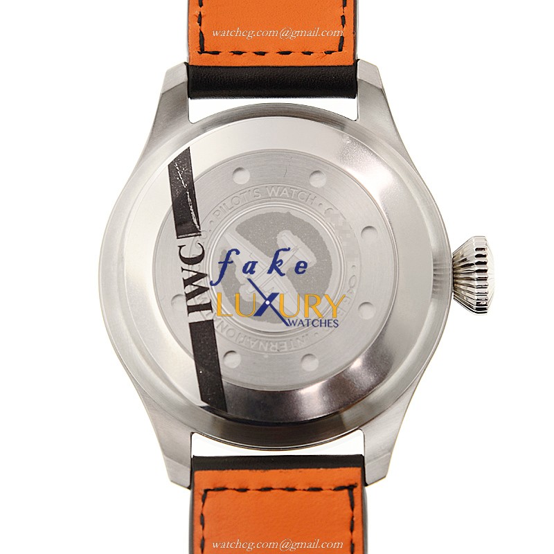 IWC IW500912 Pilots Replica Watch, Automatic Movement, Black Dial, Stainless Steel Case, Cowhide - Image 4