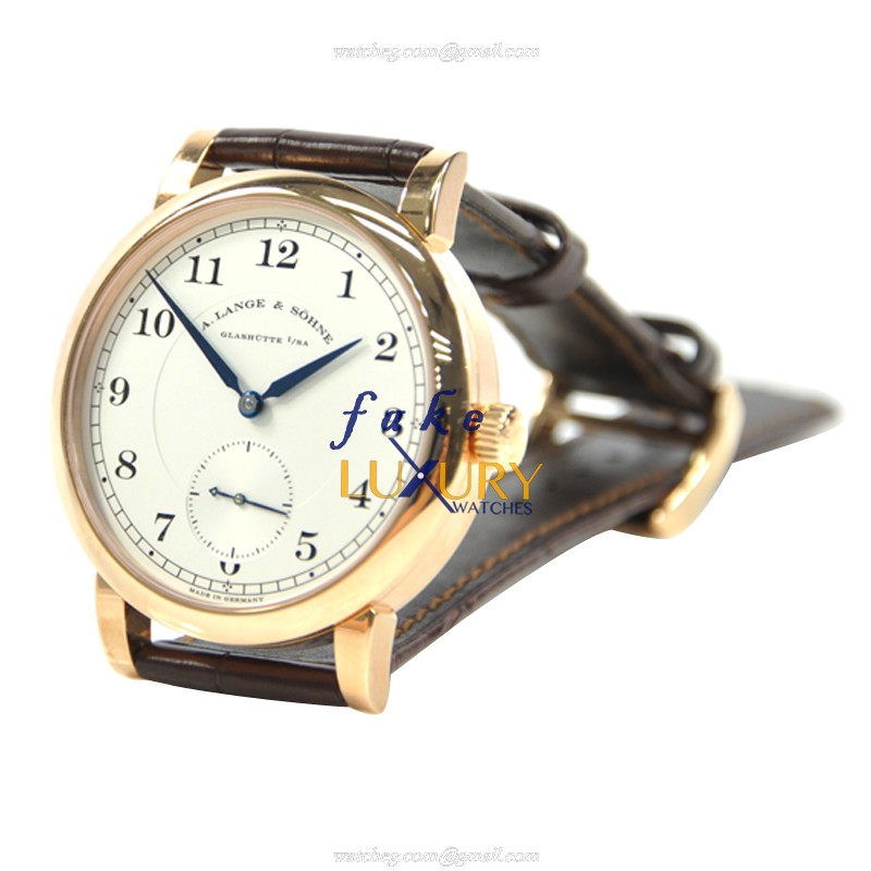 A Lange & Sohne 233.032 1815 Chronograph Replica Watch, Automatic, 40mm Rose Gold Case, Silver Dial - Image 2