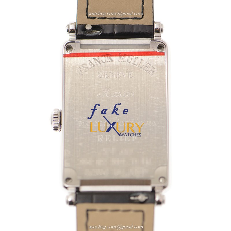 Franck Muller 952 QZ REL D 1R AC Replica Watch, Quartz Movement, White Dial, Alligator Strap - Image 3