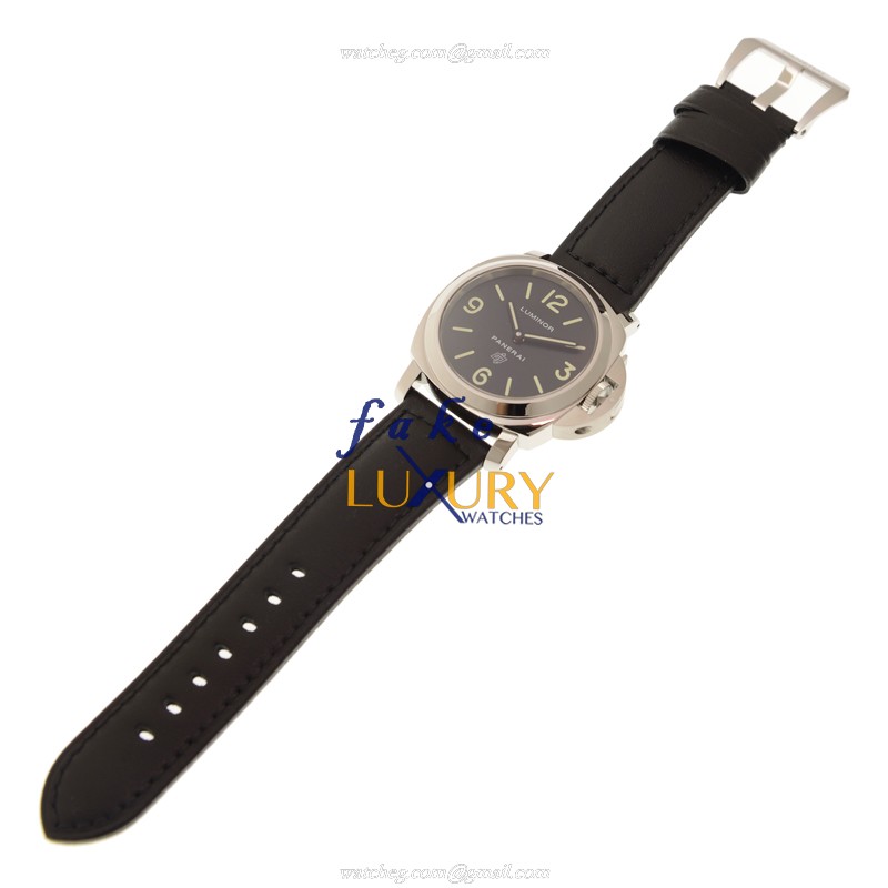 Panerai PAM01000 LUMINOR Manual Wind Steel Case Black Dial Replica Watch - Image 2