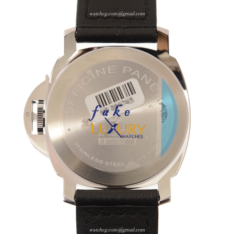 Panerai PAM01000 LUMINOR Manual Wind Steel Case Black Dial Replica Watch - Image 3