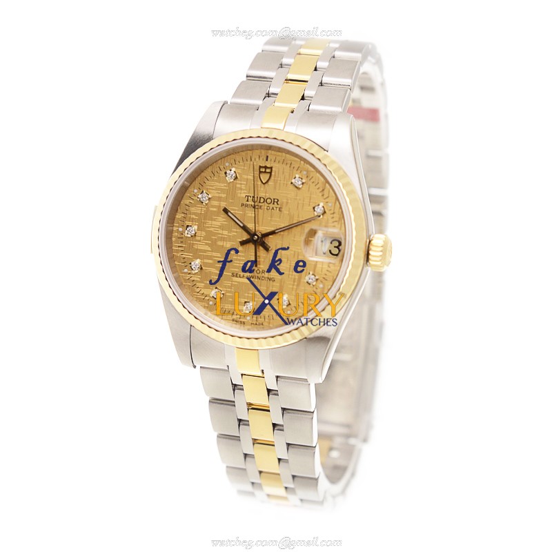 Tudor 72033-62453A-10DI-CHCL GLAMOUR DATE | Automatic | Gold & Steel | Replica Watch - Image 3