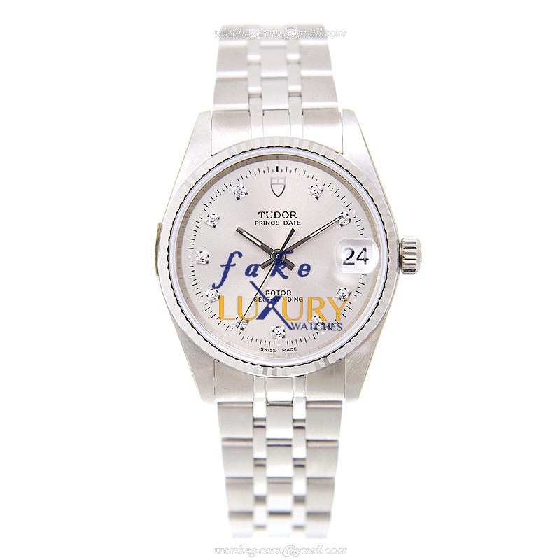 Tudor 72034-62450A-10DI-SV HERITAGE ADVISOR Automatic 18kt White Gold Replica Watch - Image 2