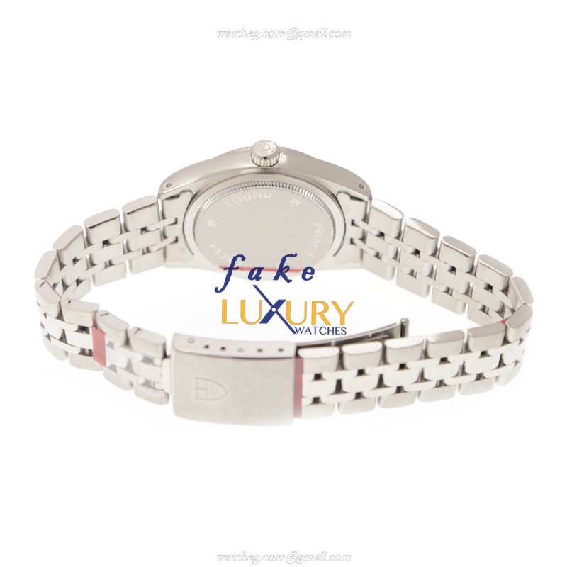 Tudor 72034-62450A-10DI-SVC Automatic 18kt White Gold Replica Watch, Silver Dial, Steel Case - Image 4